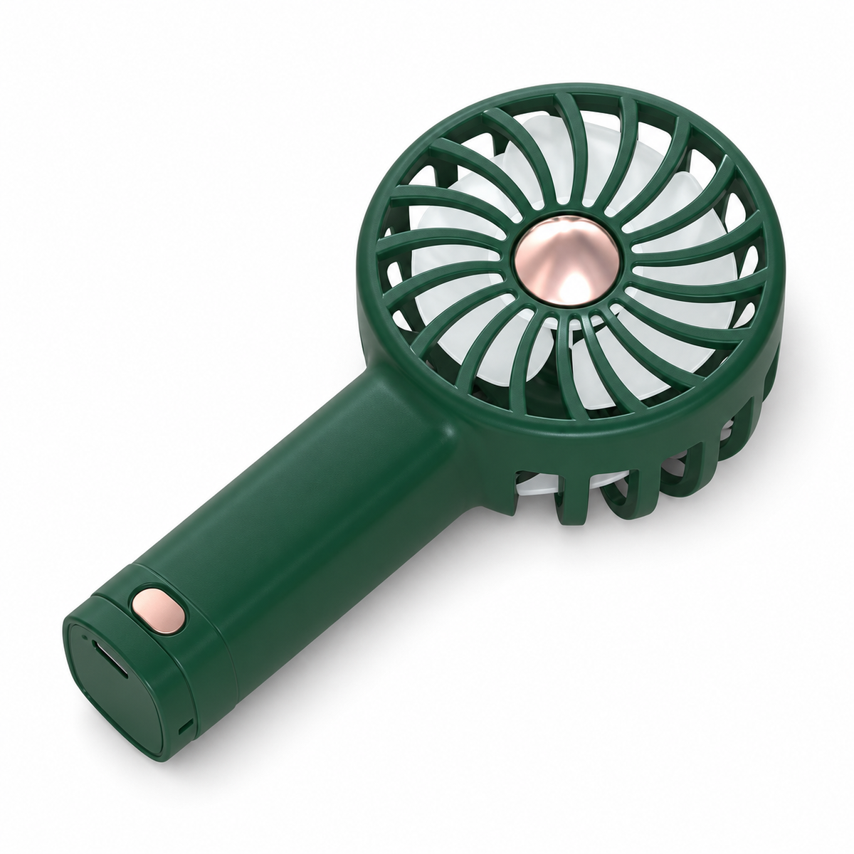 Airlo Handheld in green, angled view.